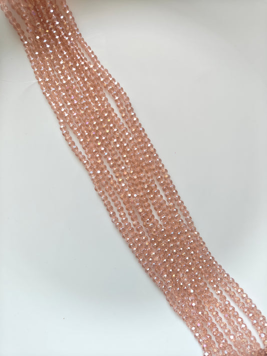 4mm Crystal Beads Champagne