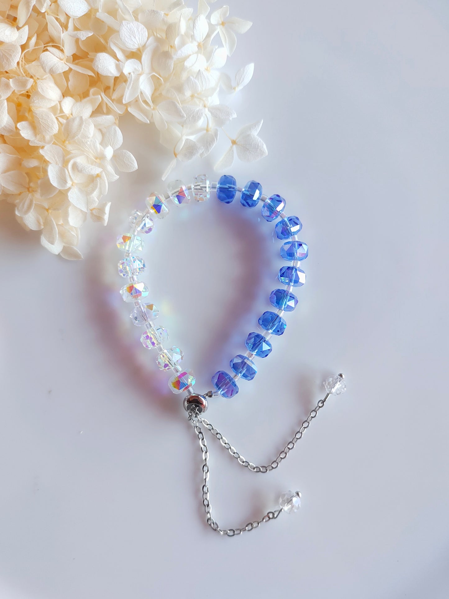 Crystal Halo Bracelet - C Blue