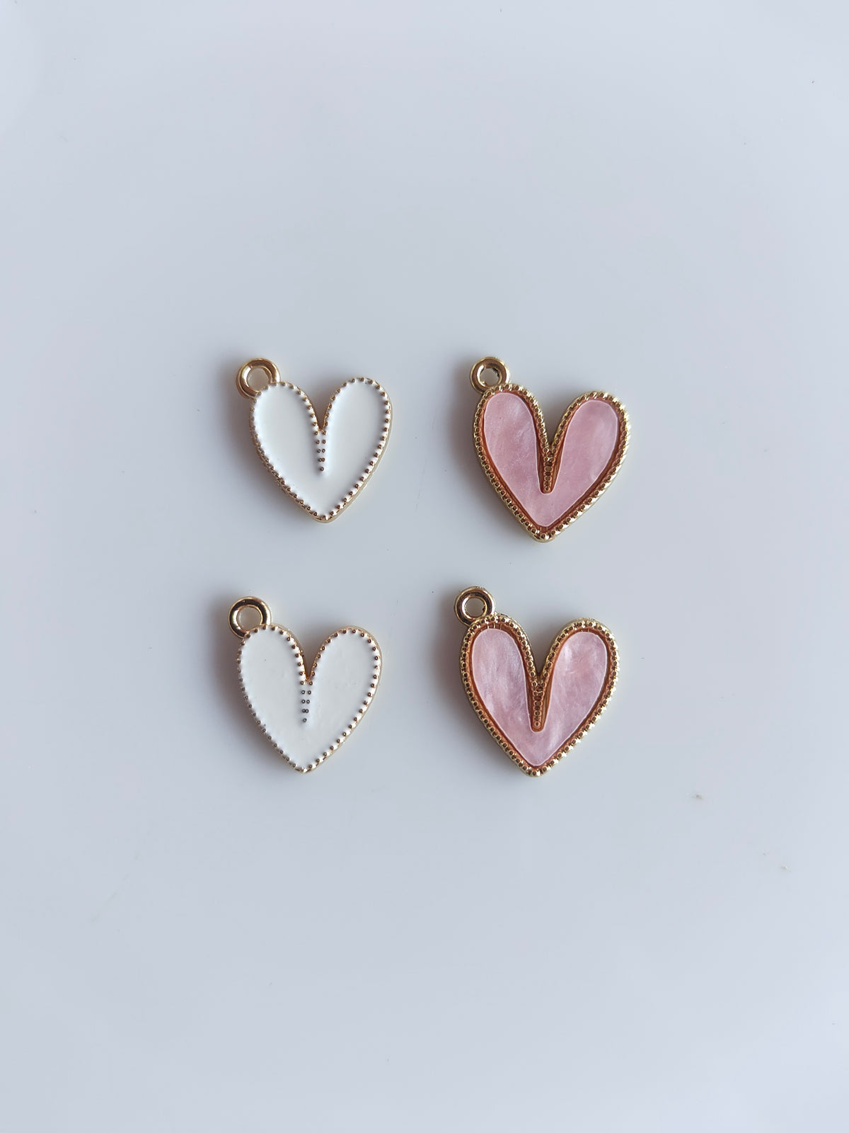 Heart Enamel Charm - 1 Piece