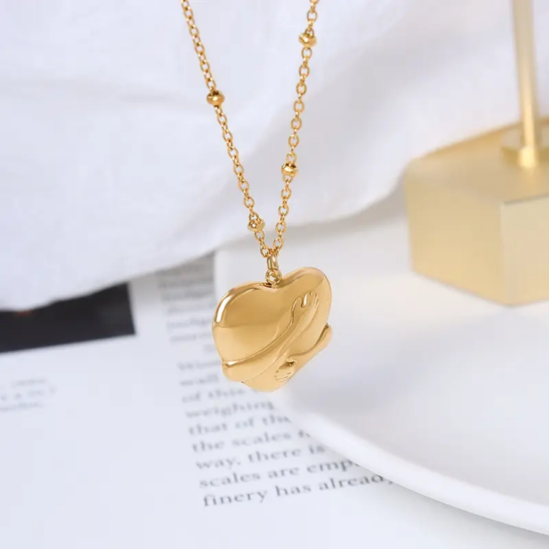 Heart Huggie Necklace