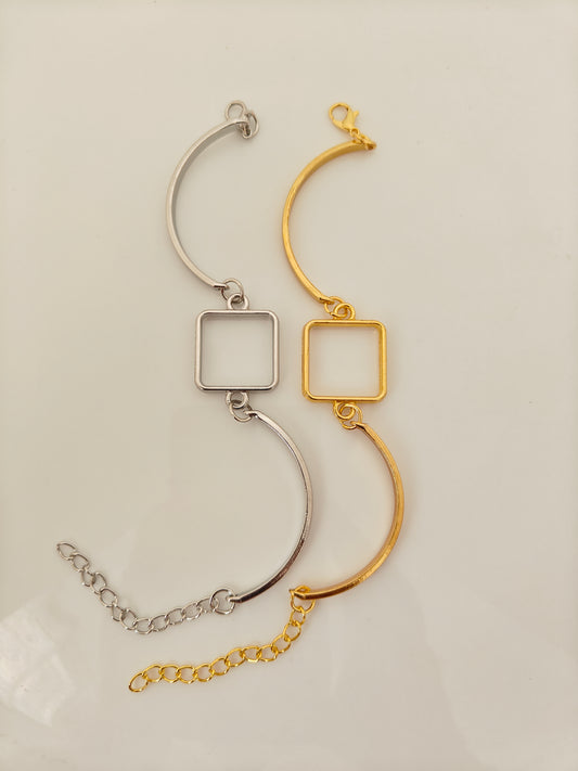 Square Bezel Bracelet - 1 Piece