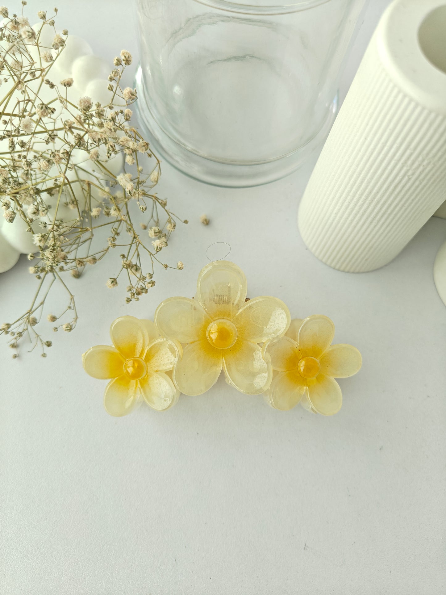Tri-Floral Claw Clips