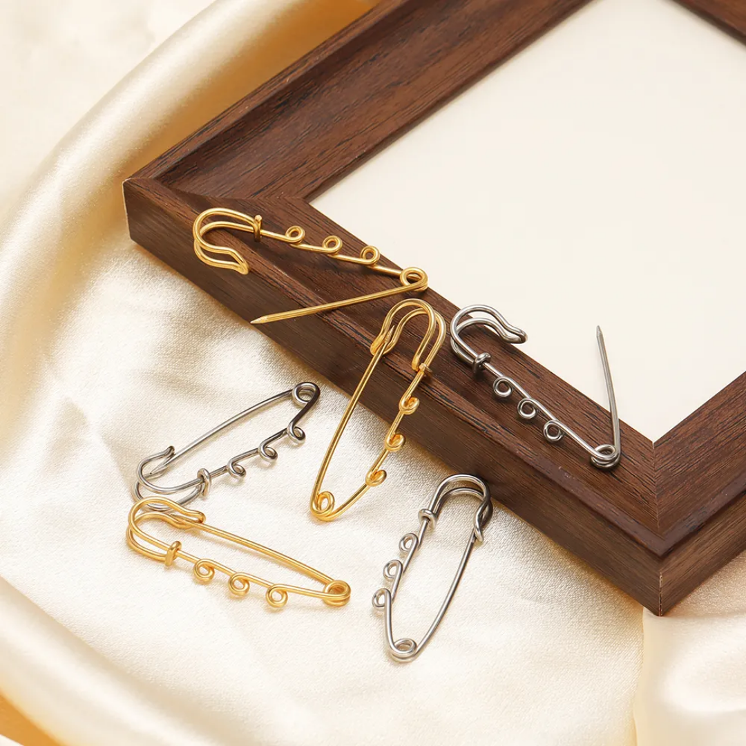 Paper Clip Stainless Steel Connector Charm - 1 Piece