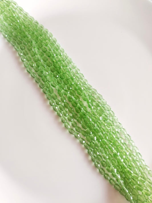 Drop 8*5mm Crystal Beads Light Green