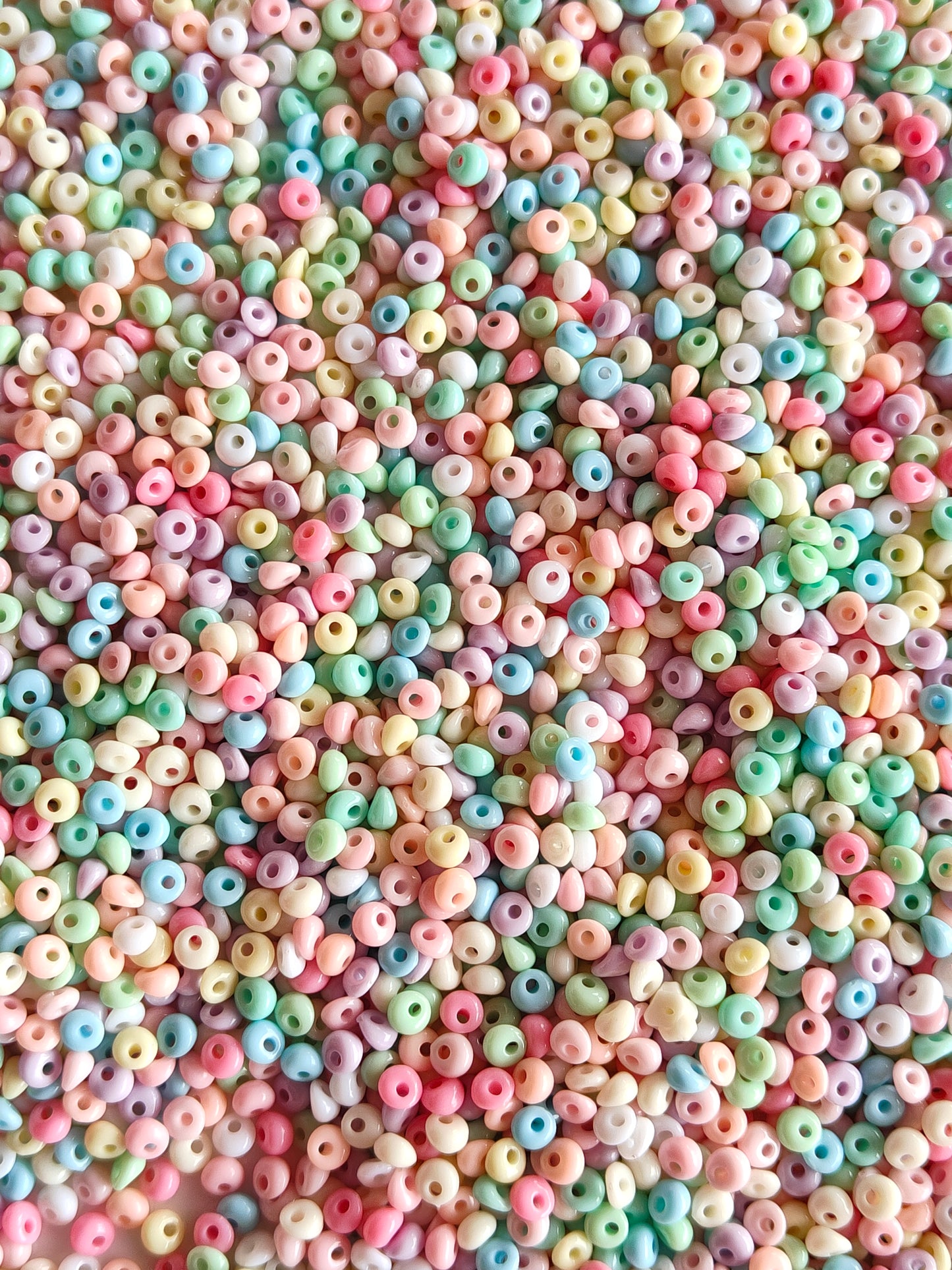 Acrylic Multicolor Disc Spacer Beads - 20g