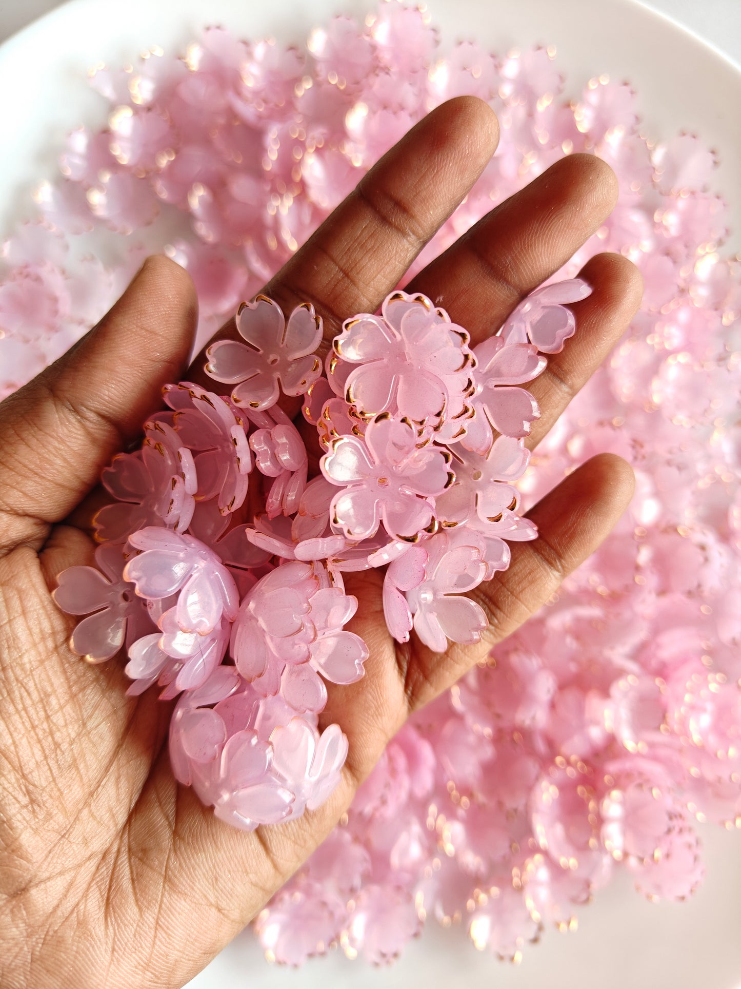 Acrylic Flowers Pink - 20g