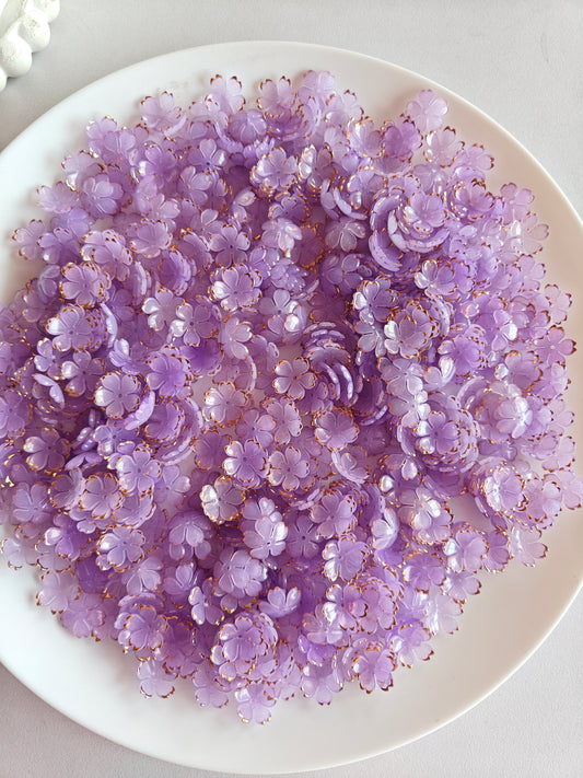 Acrylic Flowers Purple - 20g