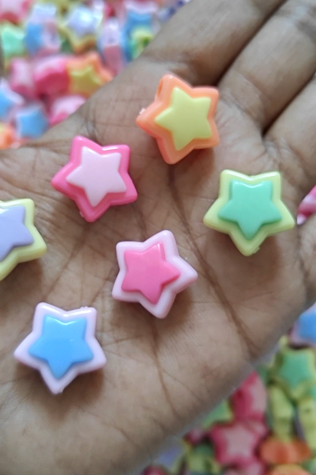 Star Beads - 20gms (approx. 15-17 pieces)