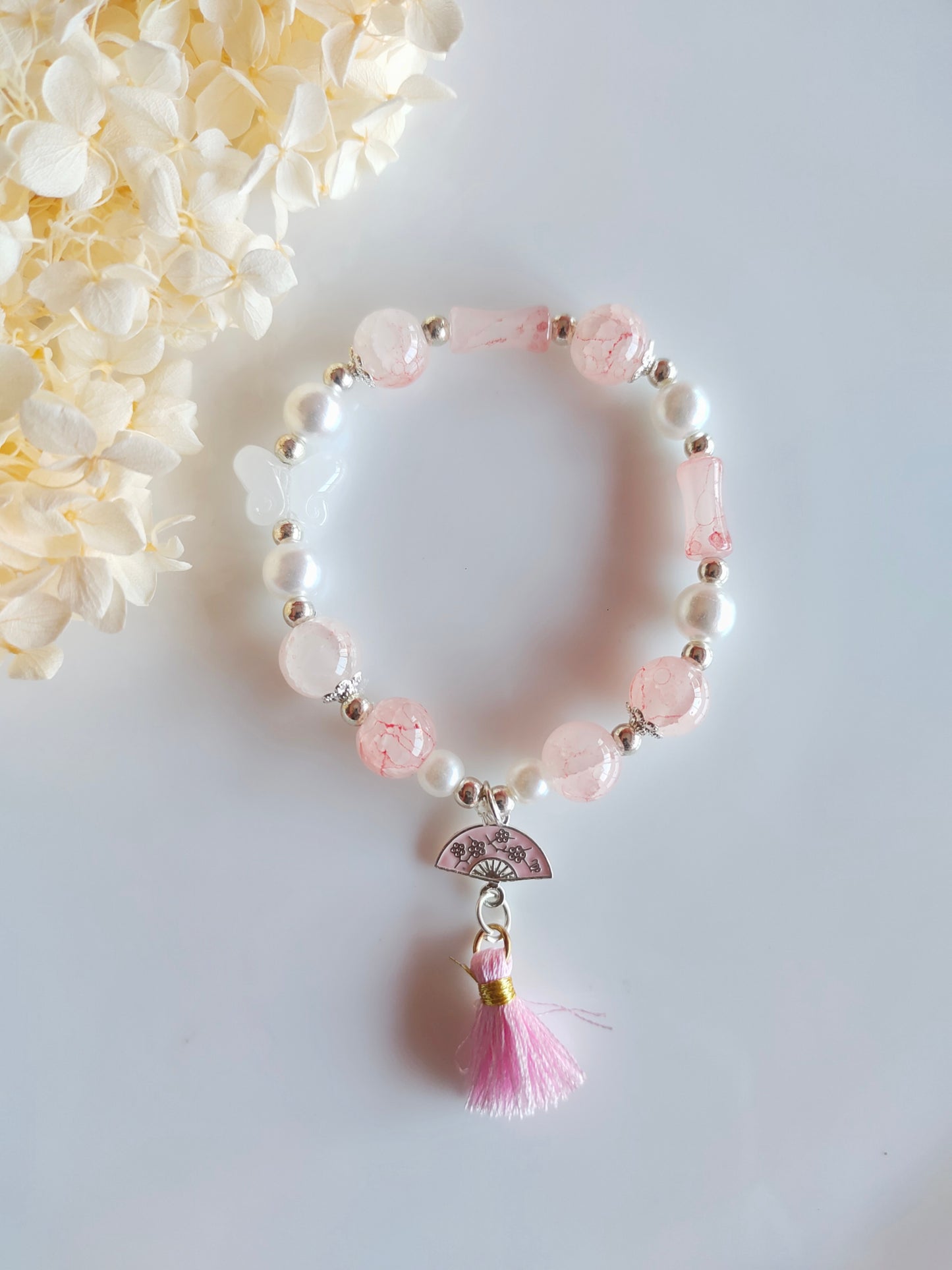 Whisper Tassel Bracelet - Pink
