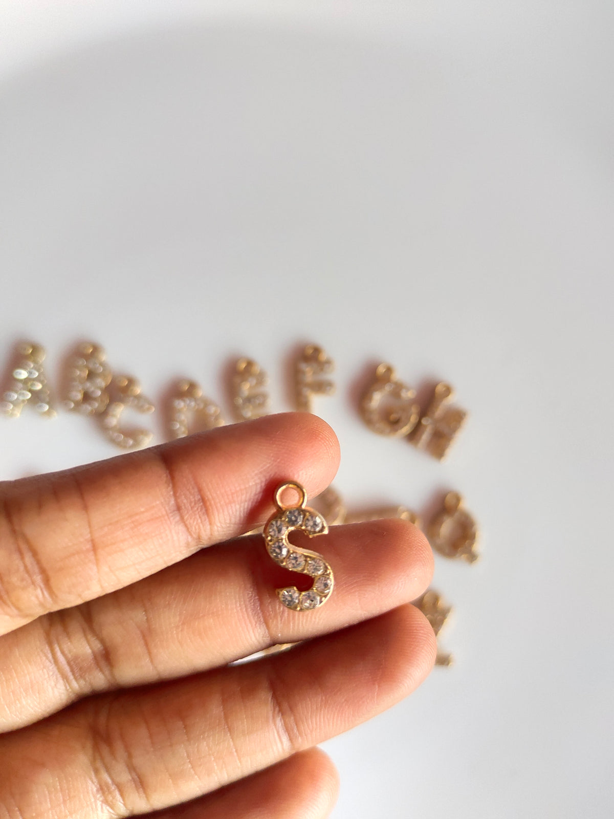 Rhiney Alphabet Charm - 1 Piece