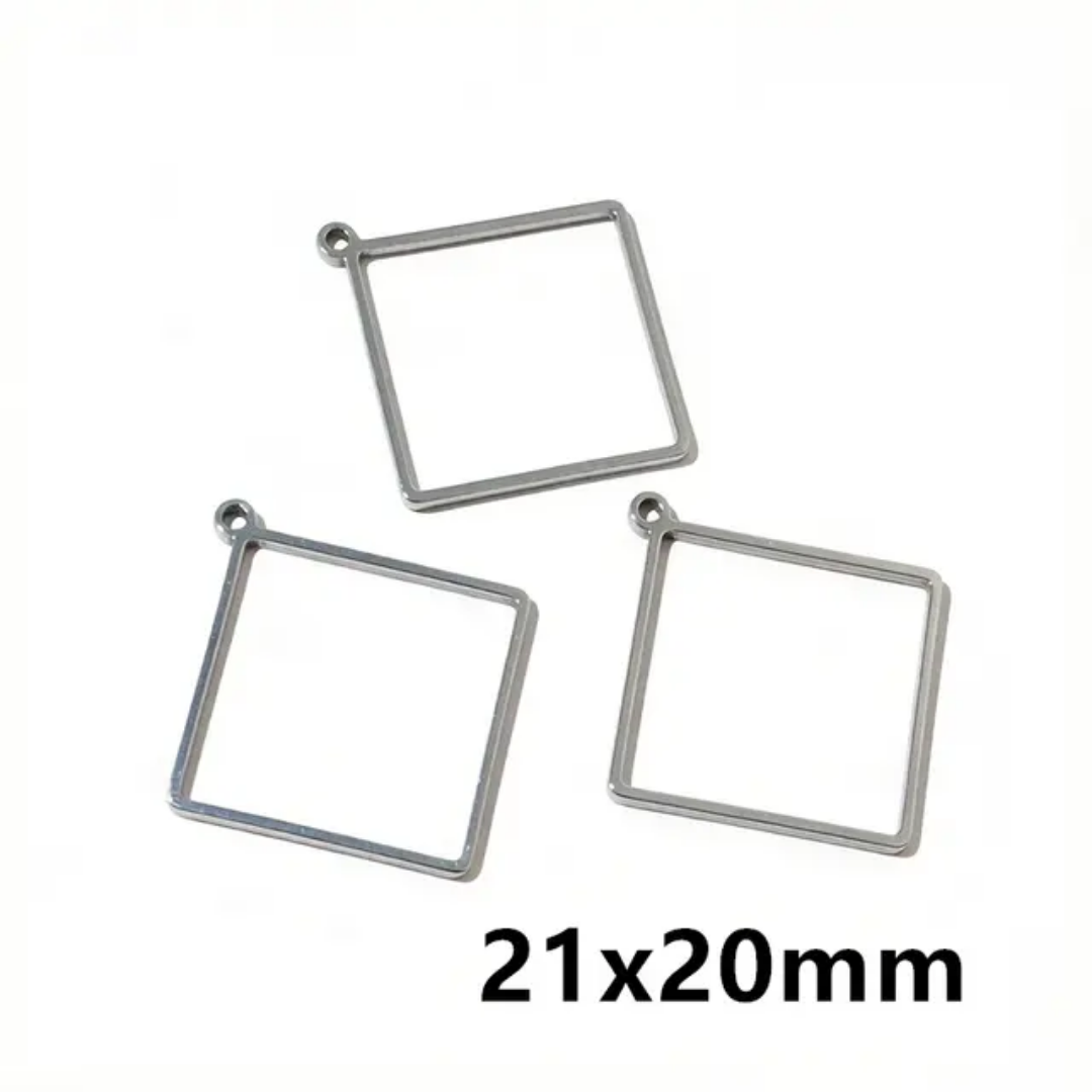 Stainless Steel Open Bezel With Single Hoop - 1 Piece