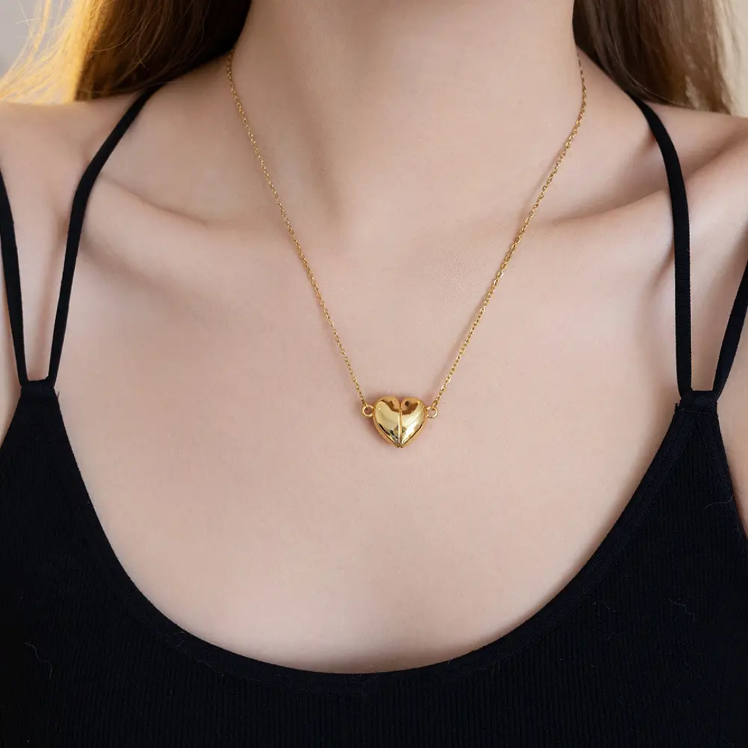 Heart Magnetic Charm Necklace