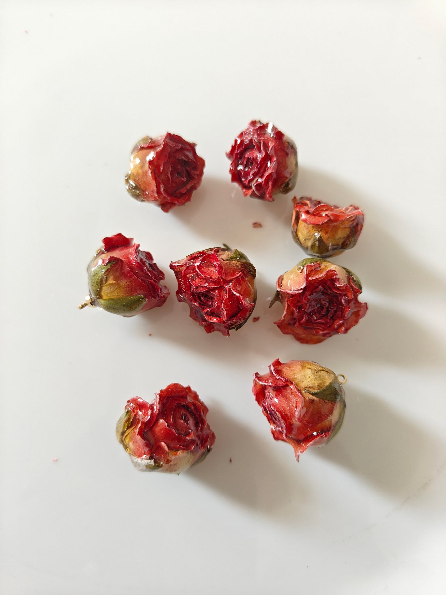 Resin Rose Charms - 1 Piece