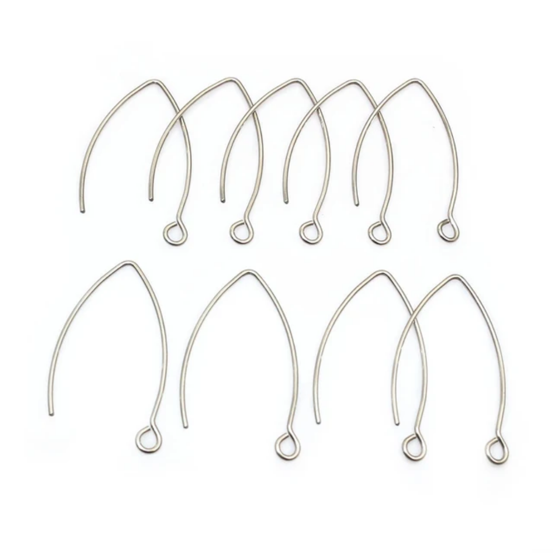Stainless Steel French V Hooks - 1 Pair