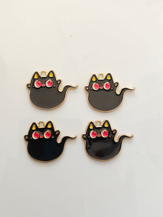 Cat Ghost Charm - 1 Piece