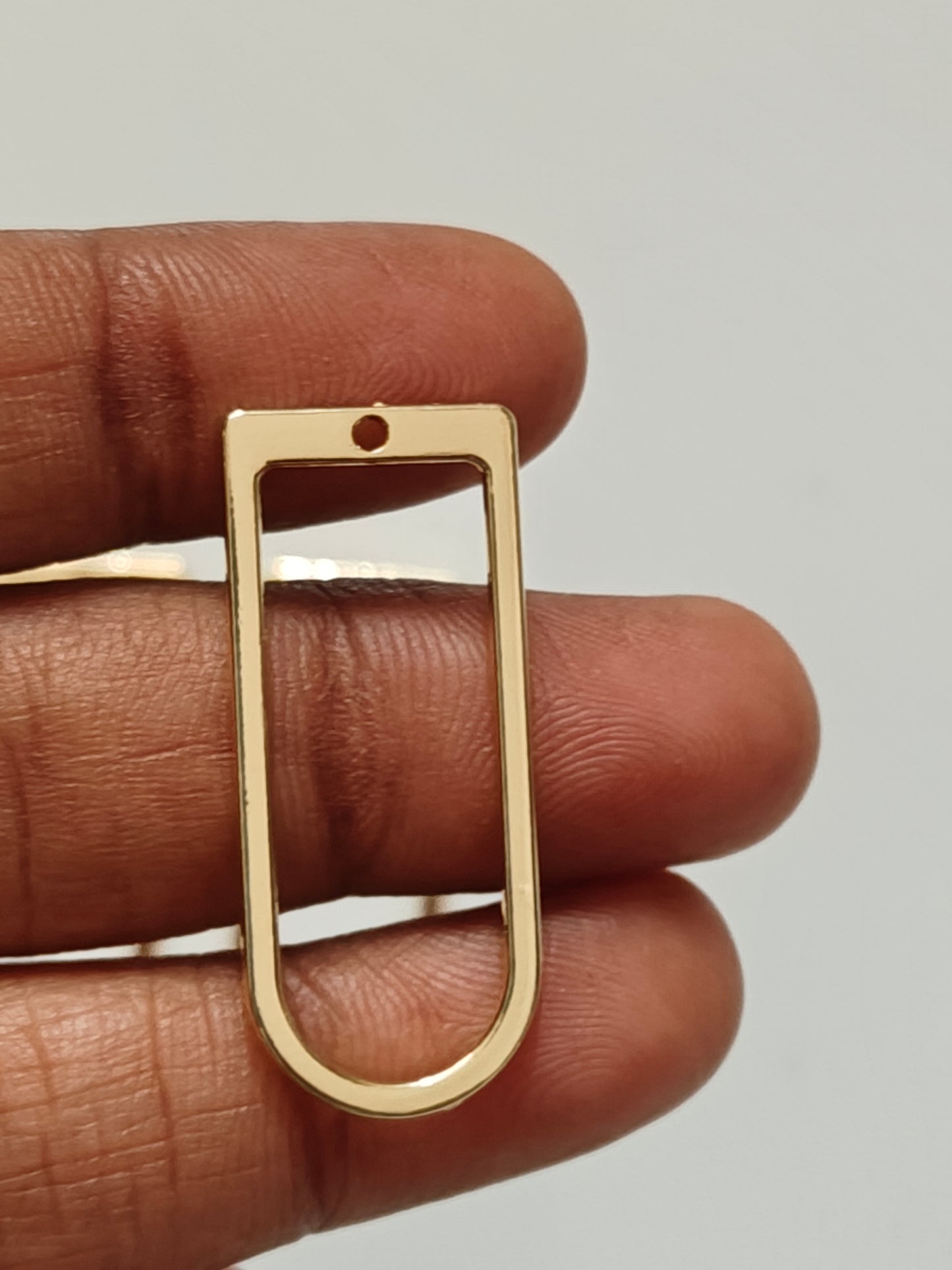 U Shaped Open Bezel 12*30mm - 1 Piece