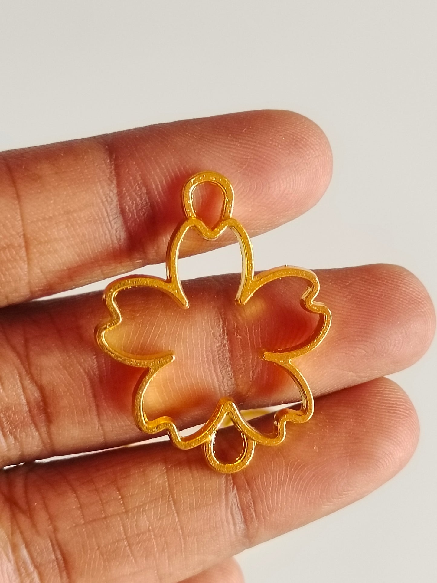 Floral Bracelet Bezel - 1 Piece