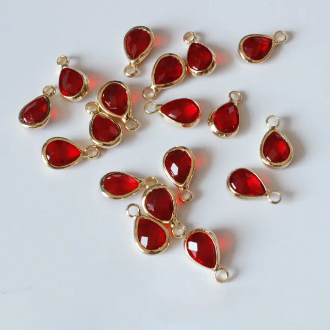 Tear Drop Charm 11*6mm 14k Gold Plated - 1 Piece