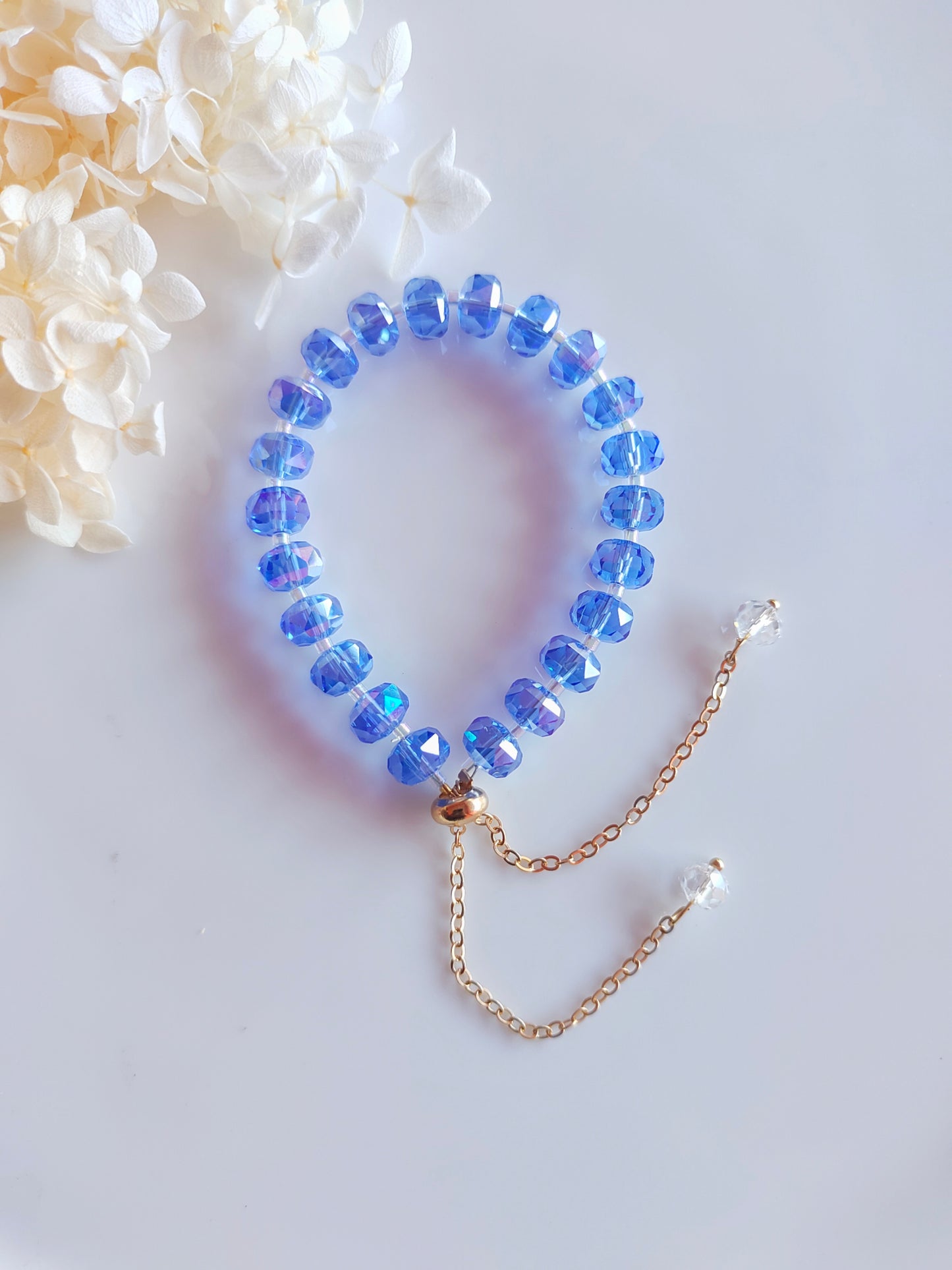 Crystal Halo Bracelet - Blue