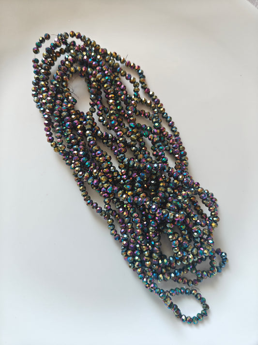 4mm Crystal Beads Multicolor