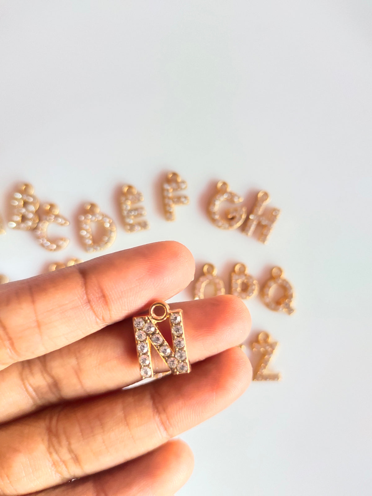 Rhiney Alphabet Charm - 1 Piece