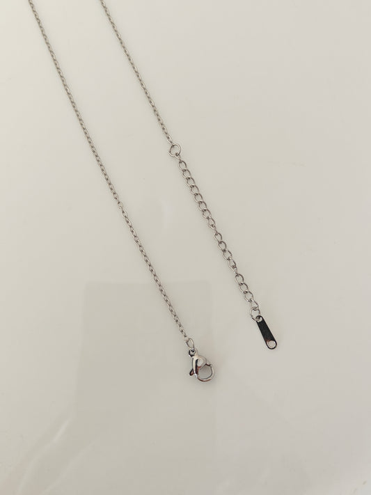 Stainless Steel Dainty 2mm Chain With Extension (Anti Tarnish) - 1 Piece