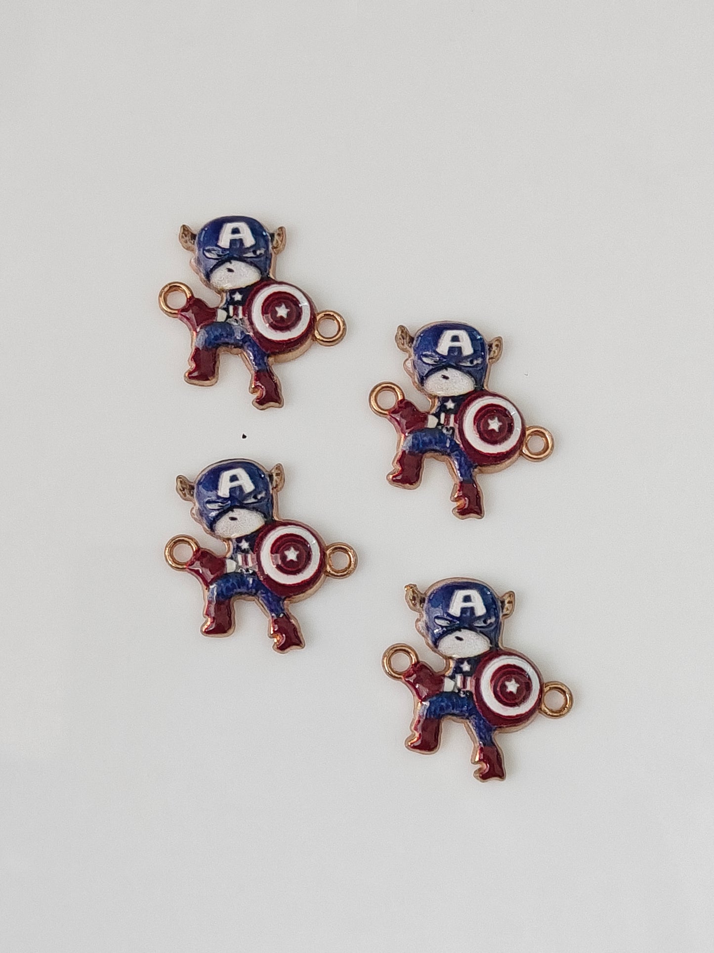 Captain America Connector Charm - 1 Piece