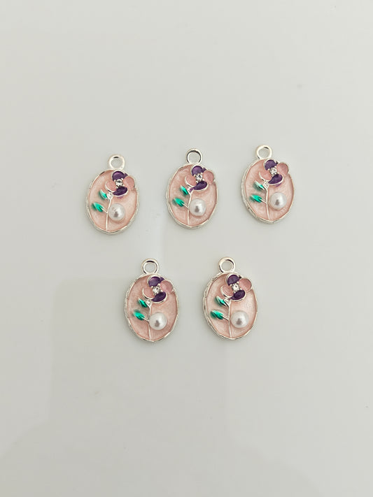 Pearl Flora Charm - 1 Piece