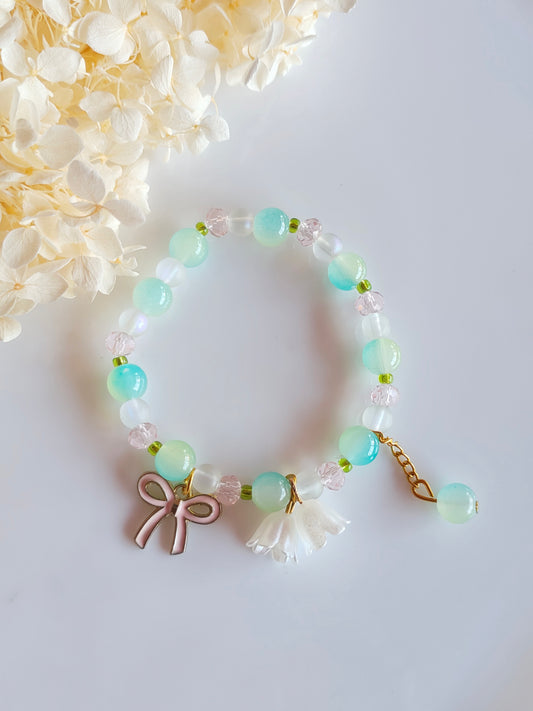 Blossom Charm Bracelet - Blue
