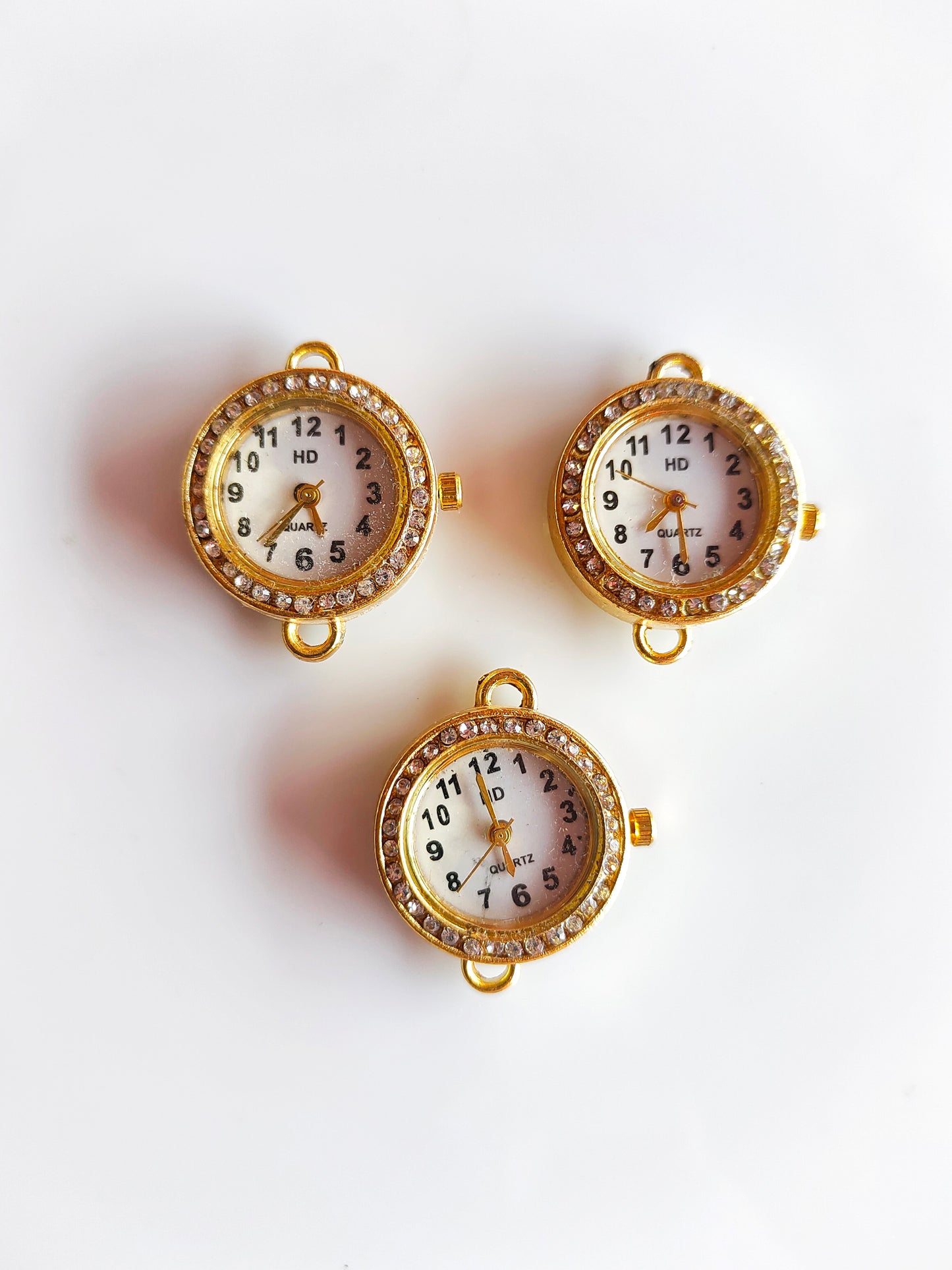 Gold Round Stone Dial - 1 Piece