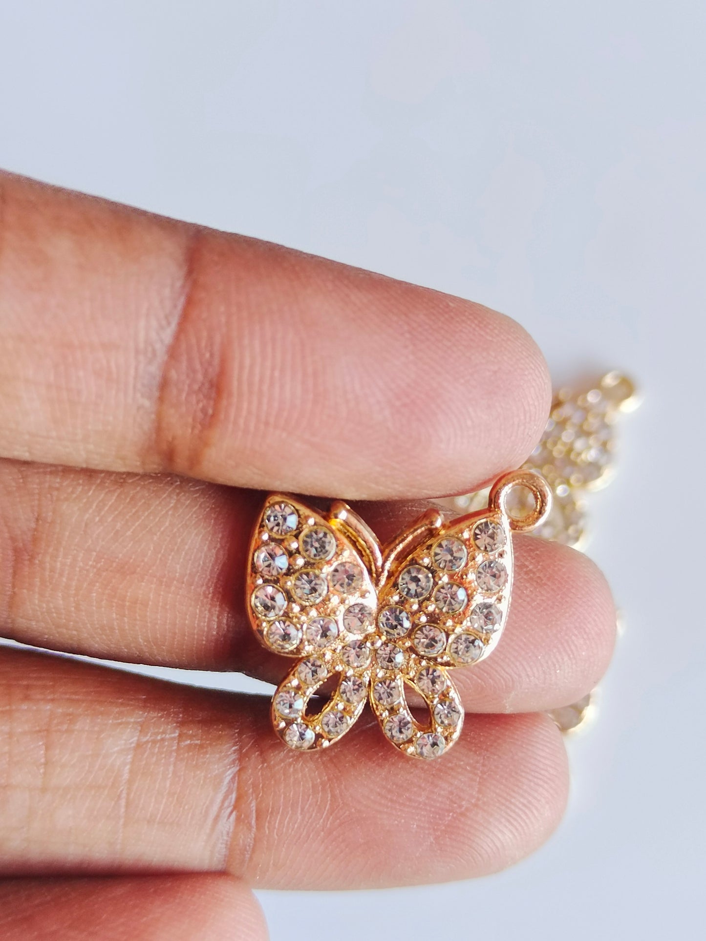 Butterfly Rhiny Charm - 1 Piece