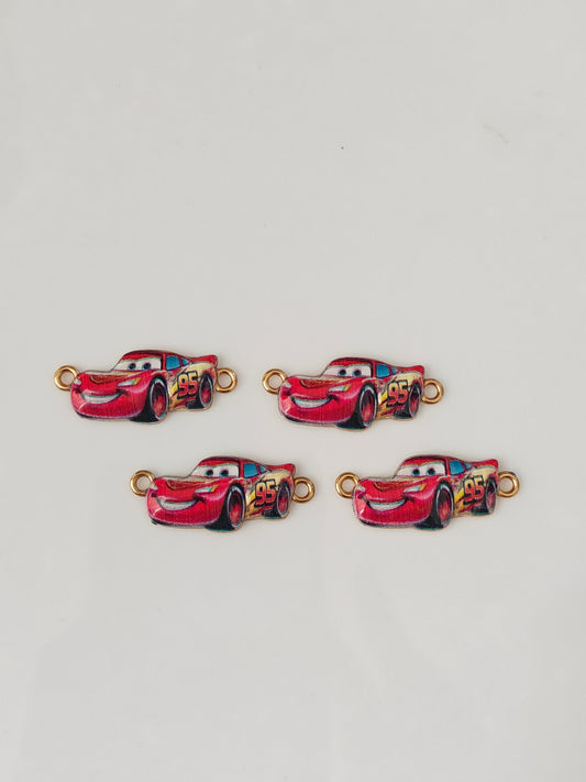 Red Car Connector Charm - 1 Piece