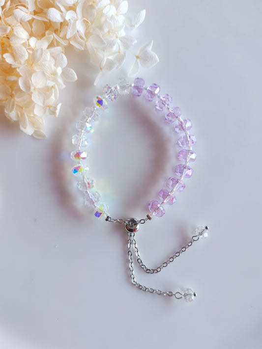Crystal Halo Bracelet - C Lavender