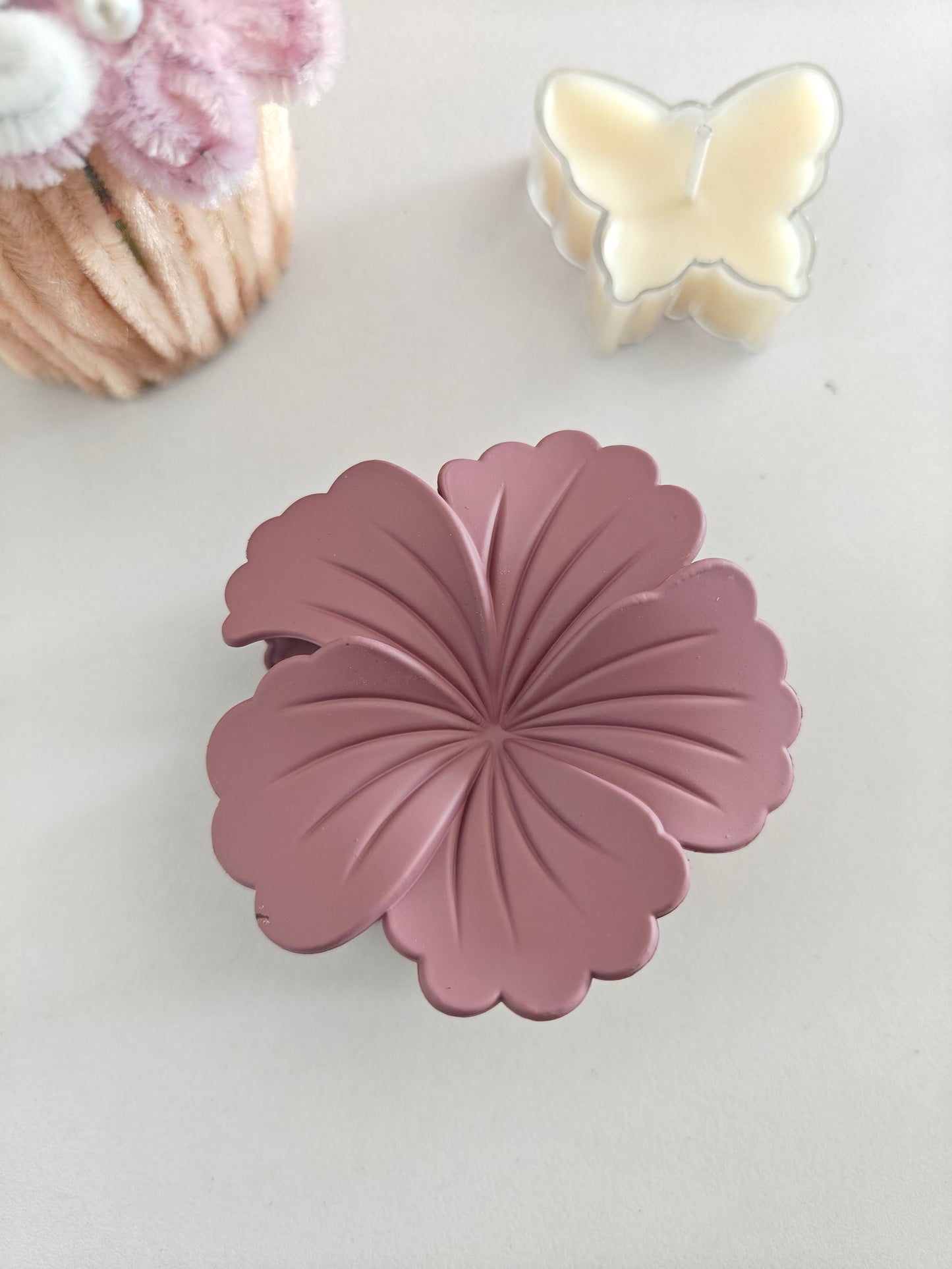 Matte Hibiscus Claw Clips - Big Size