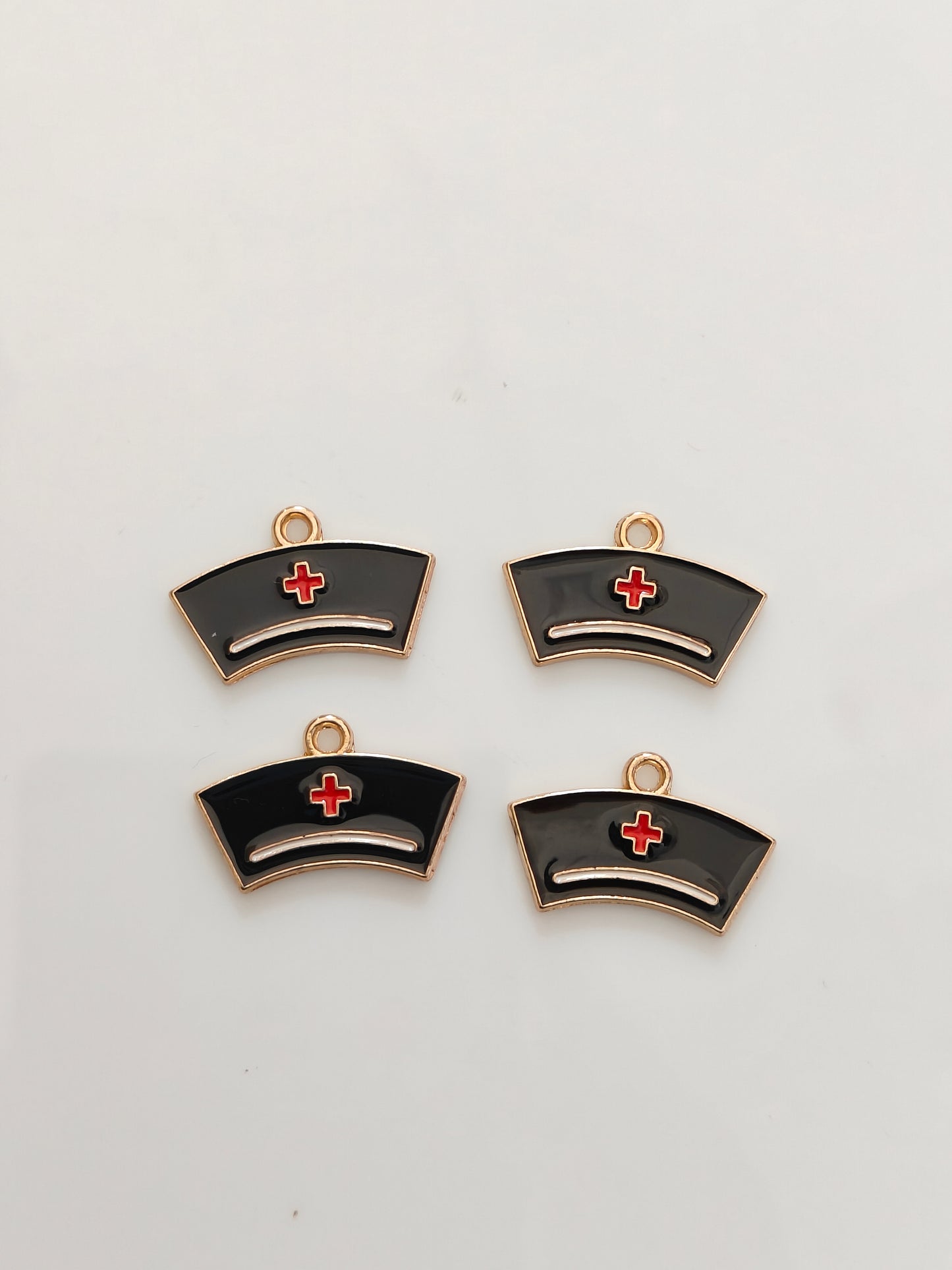 Nurse Hat Black Charm - 1 Piece