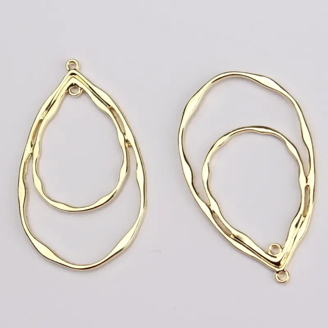 Dual Drop Bezels - 1 Piece