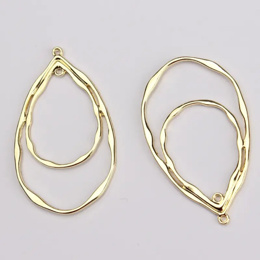 Dual Drop Bezels - 1 Piece