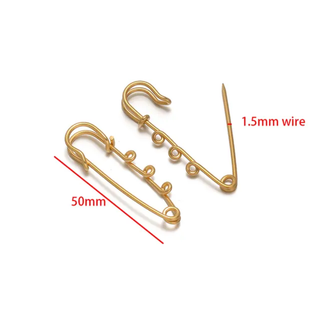 Paper Clip Stainless Steel Connector Charm - 1 Piece