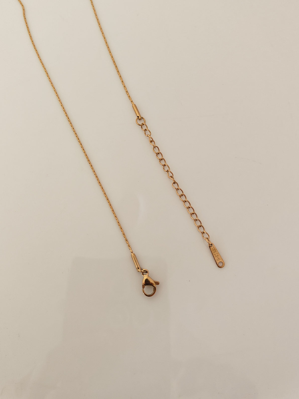 18k Gold PVD Plated SS Snake Link Chain With Extension (Anti Tarnish) - 1 Piece