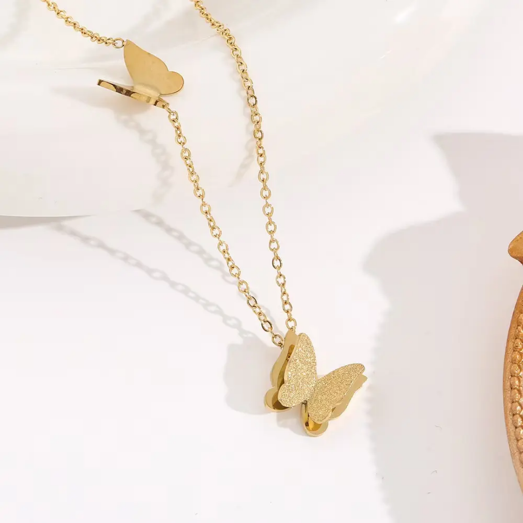 Butterfly Gold Plated Chain