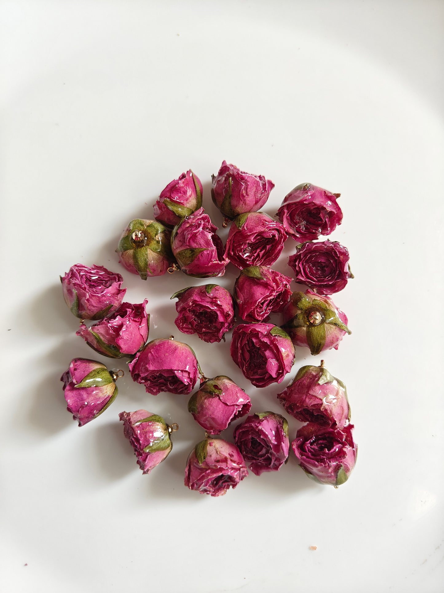 Resin Rose Charms - 1 Piece