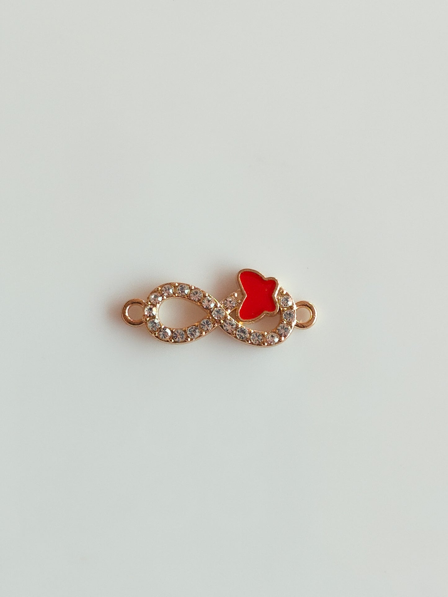 Stone Infinity Butterfly Charm