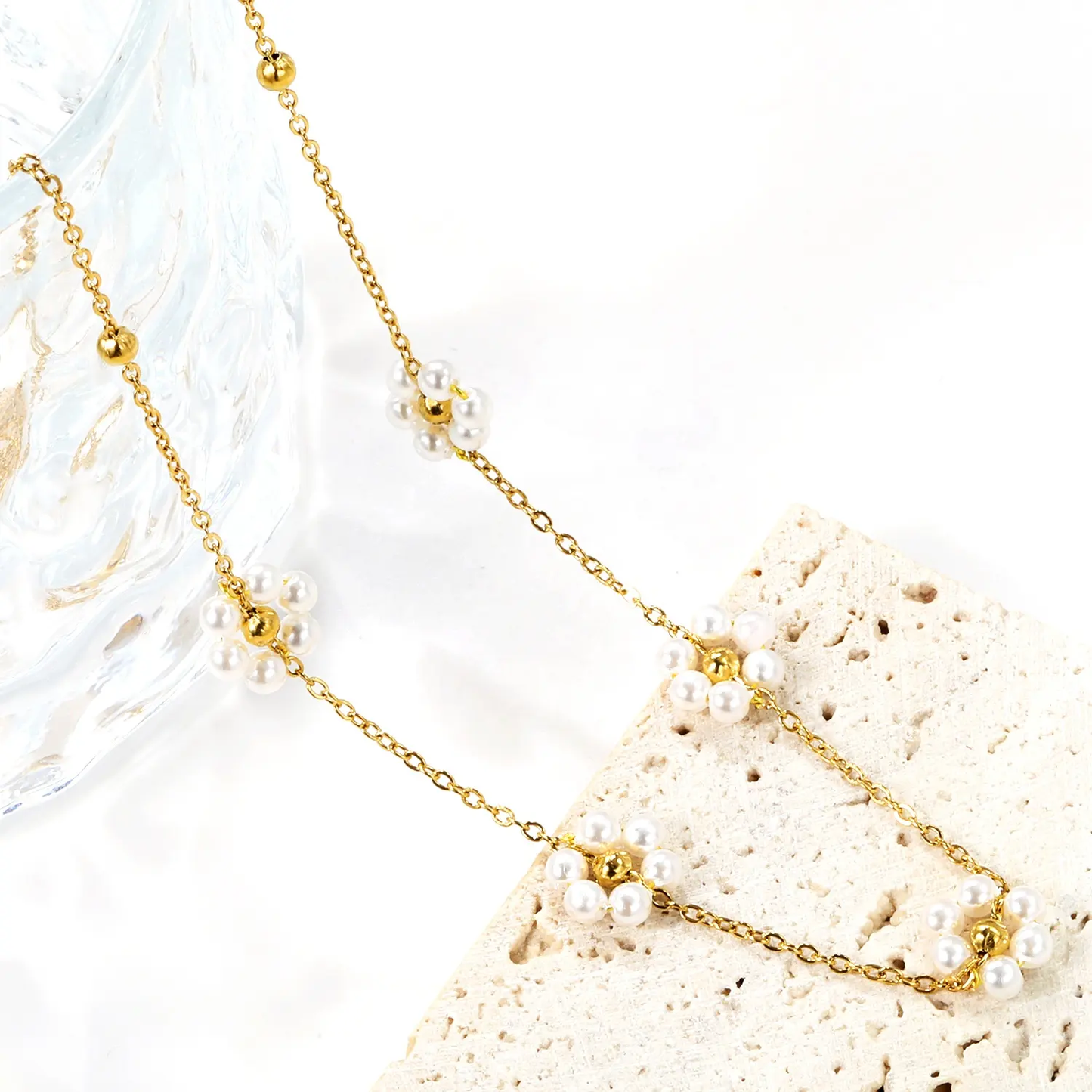 Pearly Floral Chain
