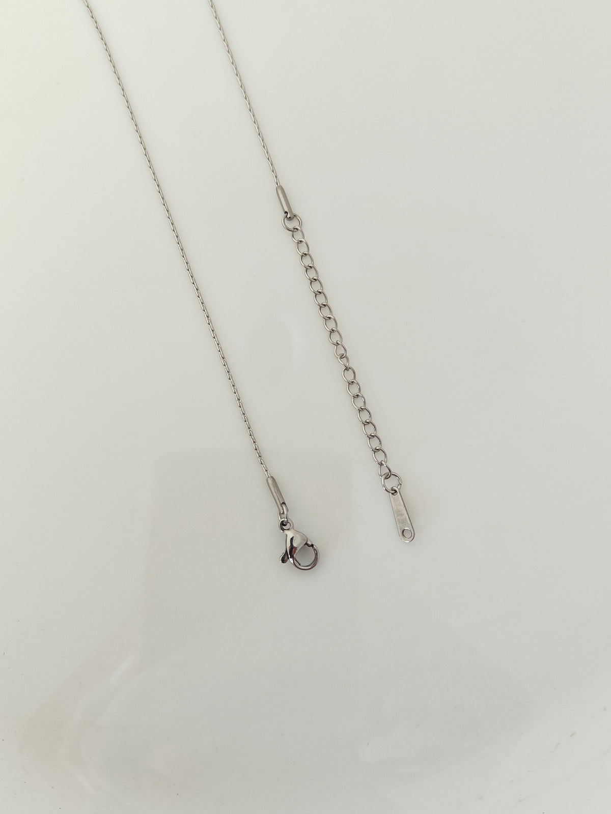 Stainless Steel Snake Link Chain With Extension (Anti Tarnish) - 1 Piece