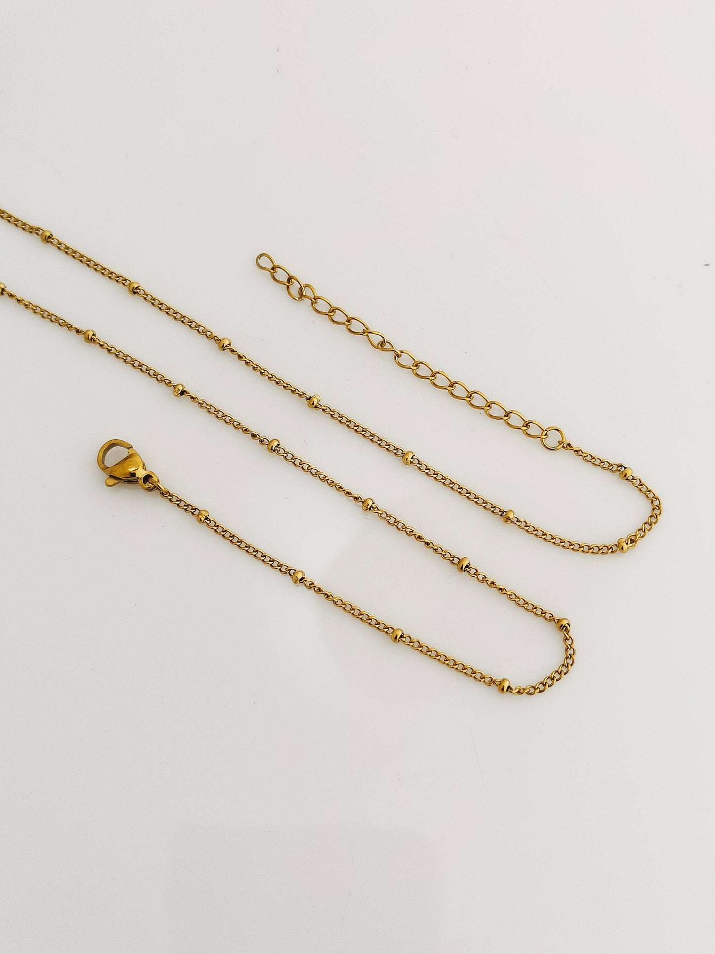 Ball Link Chain 18k Gold PVD Plated - 1 Piece