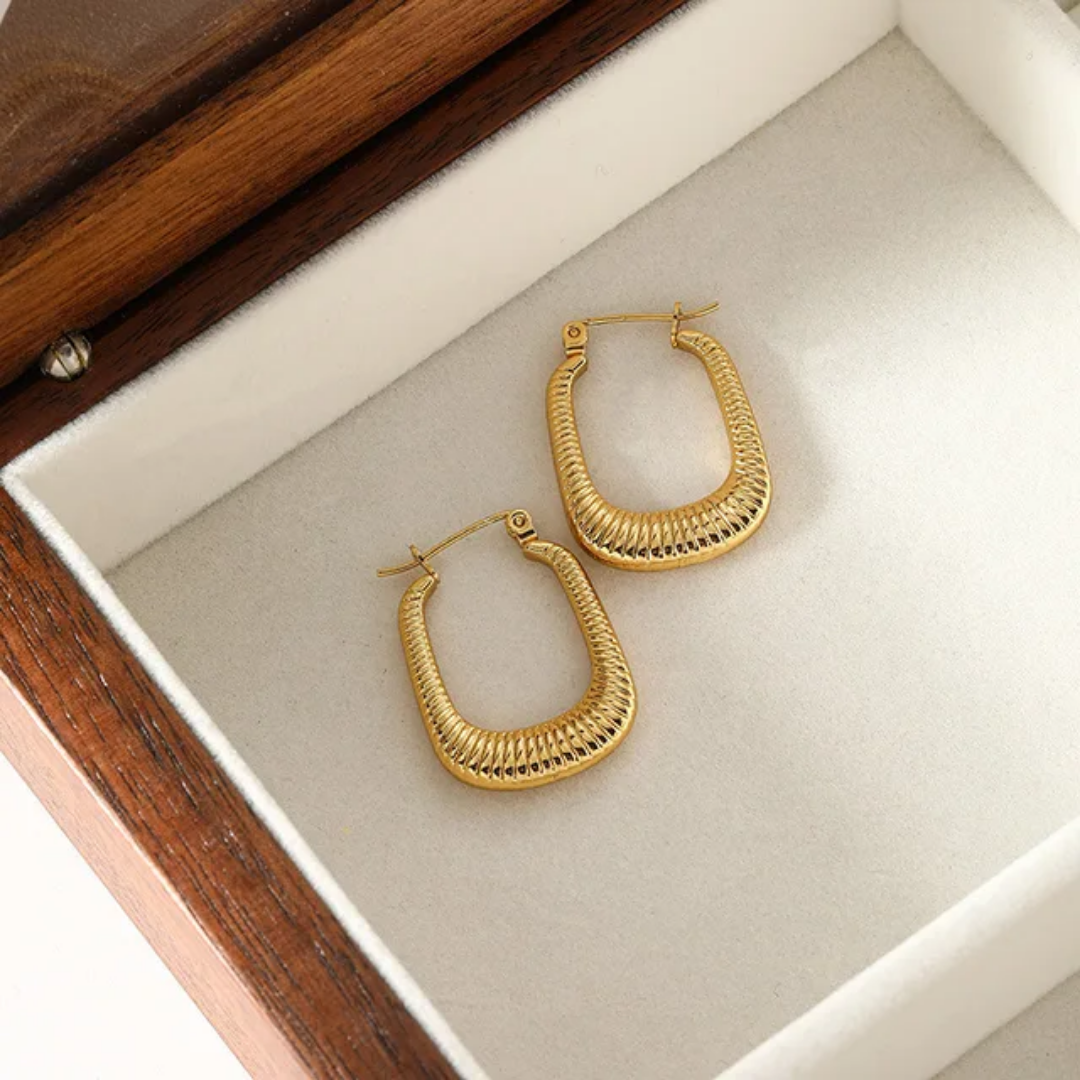 Spiral Rectangle Hoops