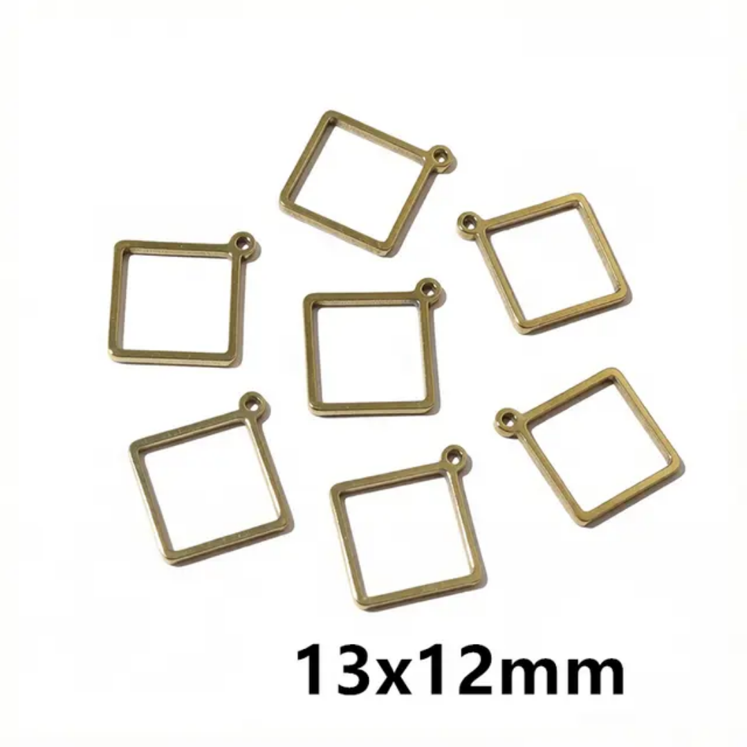 Stainless Steel Open Bezel With Single Hoop - 1 Piece