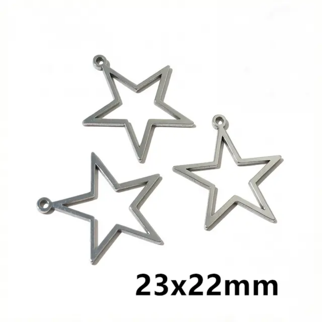 Stainless Steel Open Bezel With Single Hoop - 1 Piece