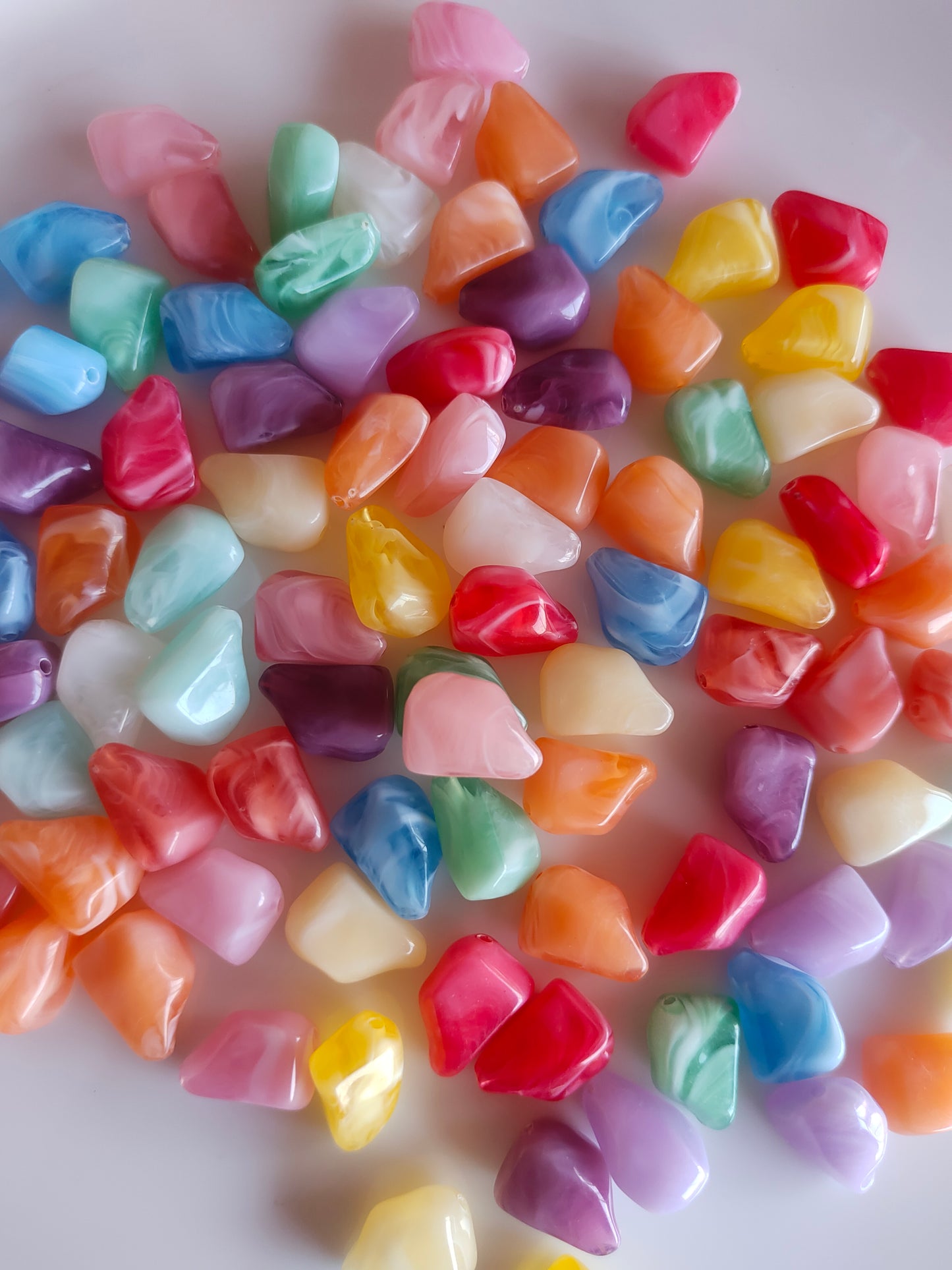 Colored Stone Beads 20g