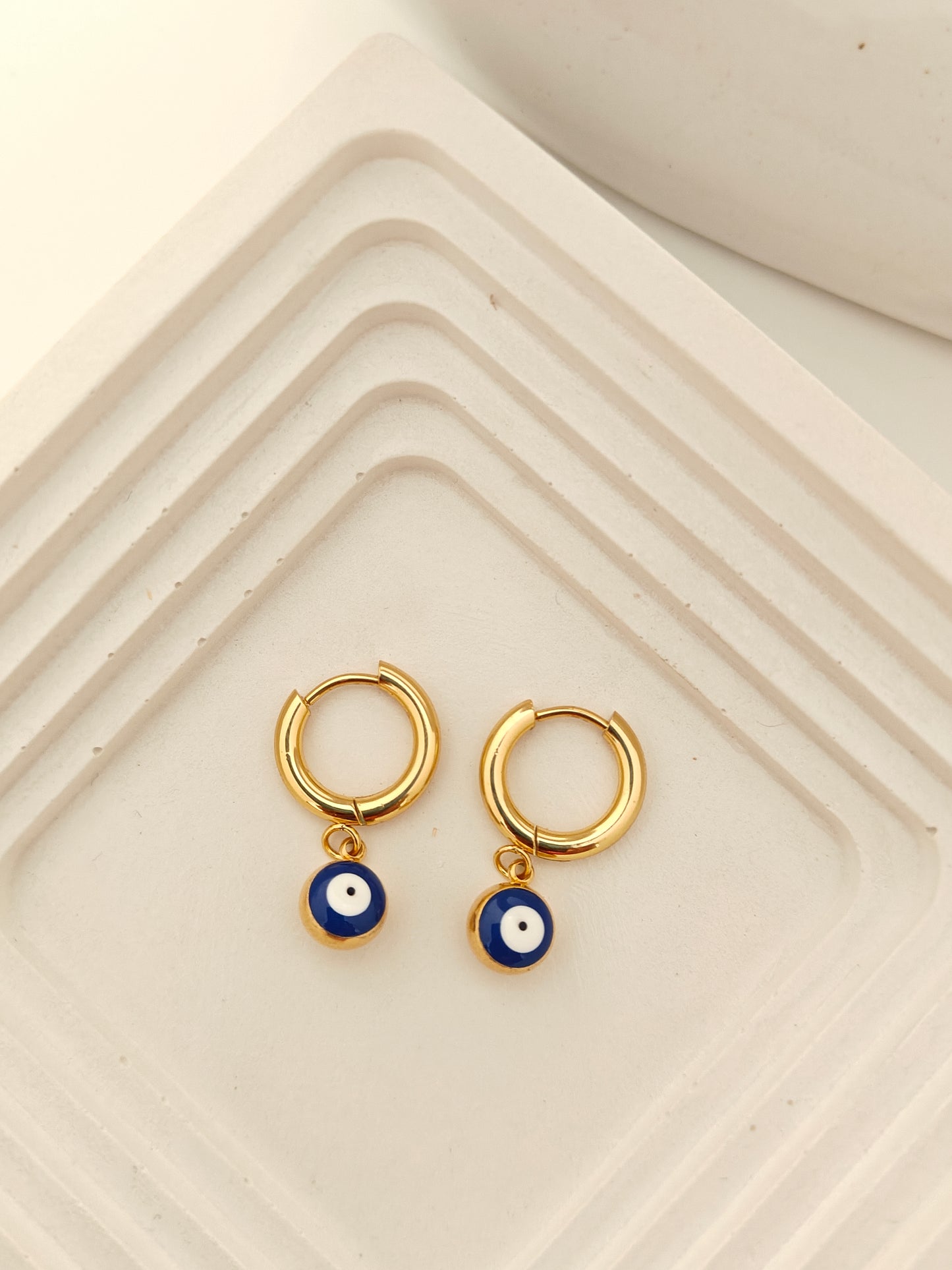 Mini Evil Eye Hoops